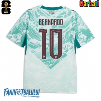 Portugalia Bernardo Silva #10 Tricou Fotbal Replică Mondial 2026 Barbati Deplasare
